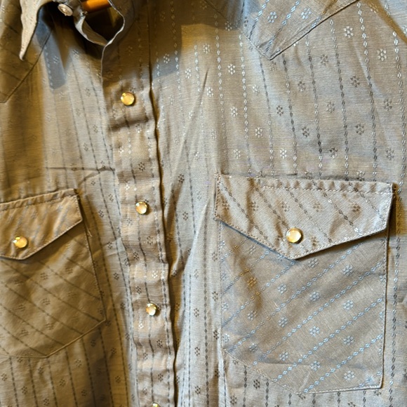 Mens Vintage Chute #1 Classic Long Sleeve Button Shirt Size Lrg Ck Measurements - Picture 2 of 6